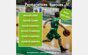🏀 Permanence licences 🏀