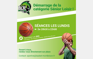 Section SENIORS LOISIR : Démarrage !