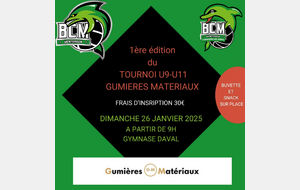 1ére édition du Tournoi U9-U11 GUMIERES MATÉRIAUX 